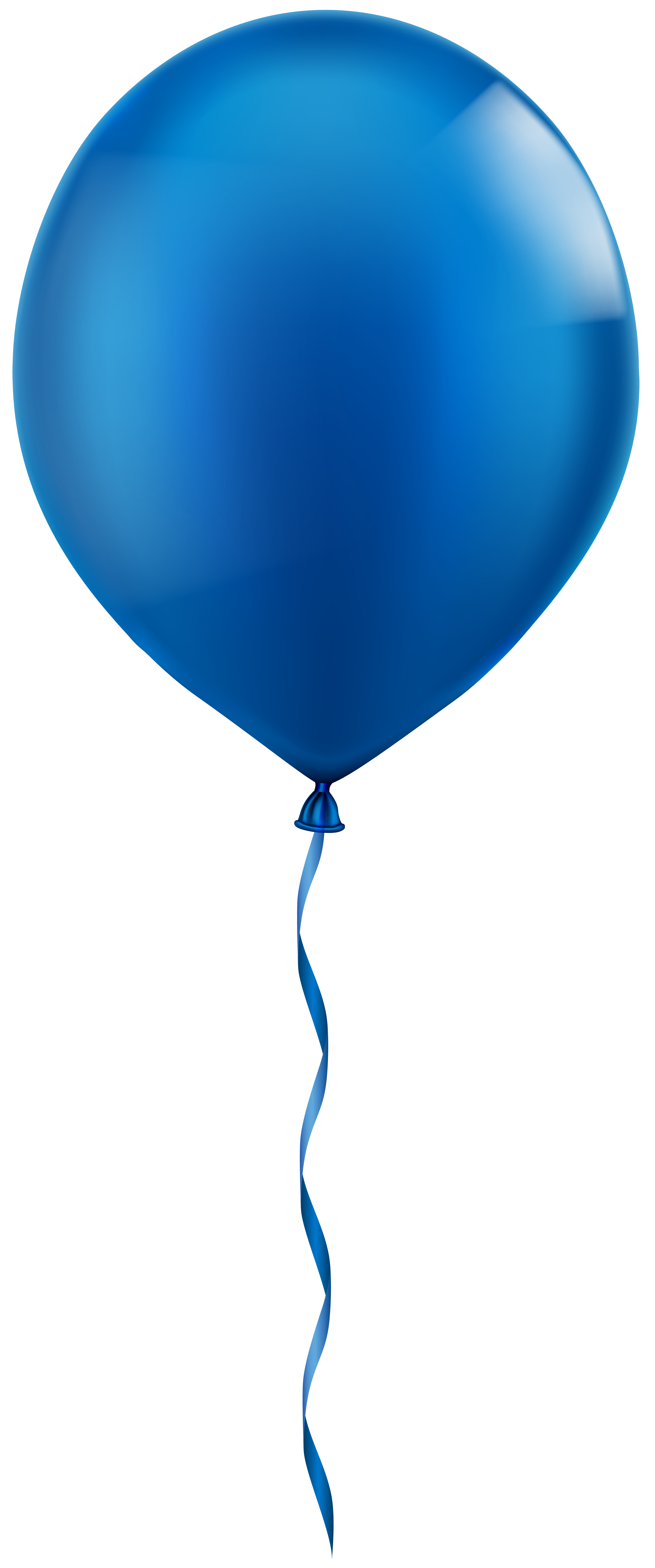 Blue balloon png.