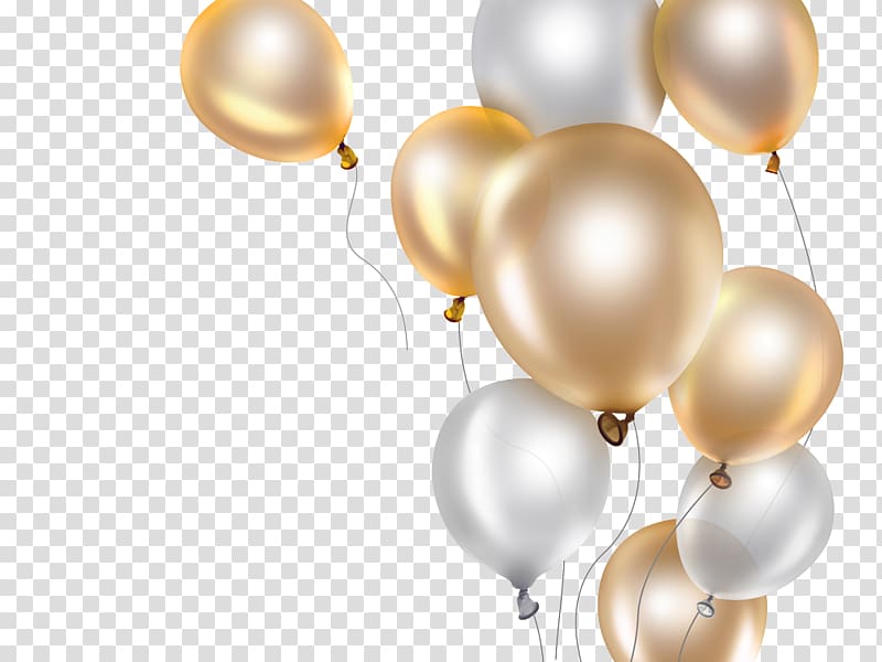 Balloon Gold, balloon transparent background PNG clipart