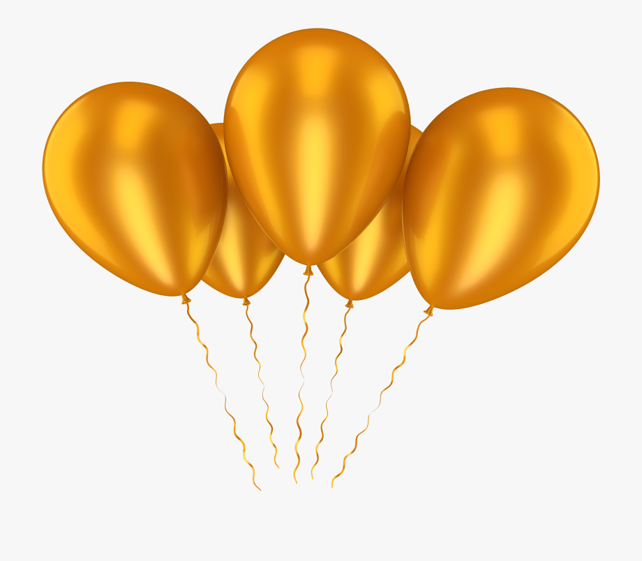 balloons clipart transparent background gold balloon