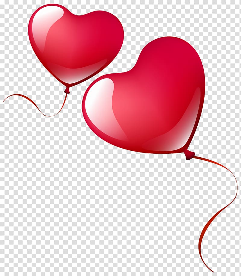 Two red heart balloons , Heart Balloon , Heart Balloons
