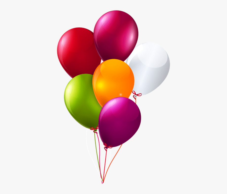 Colored balloons clip.