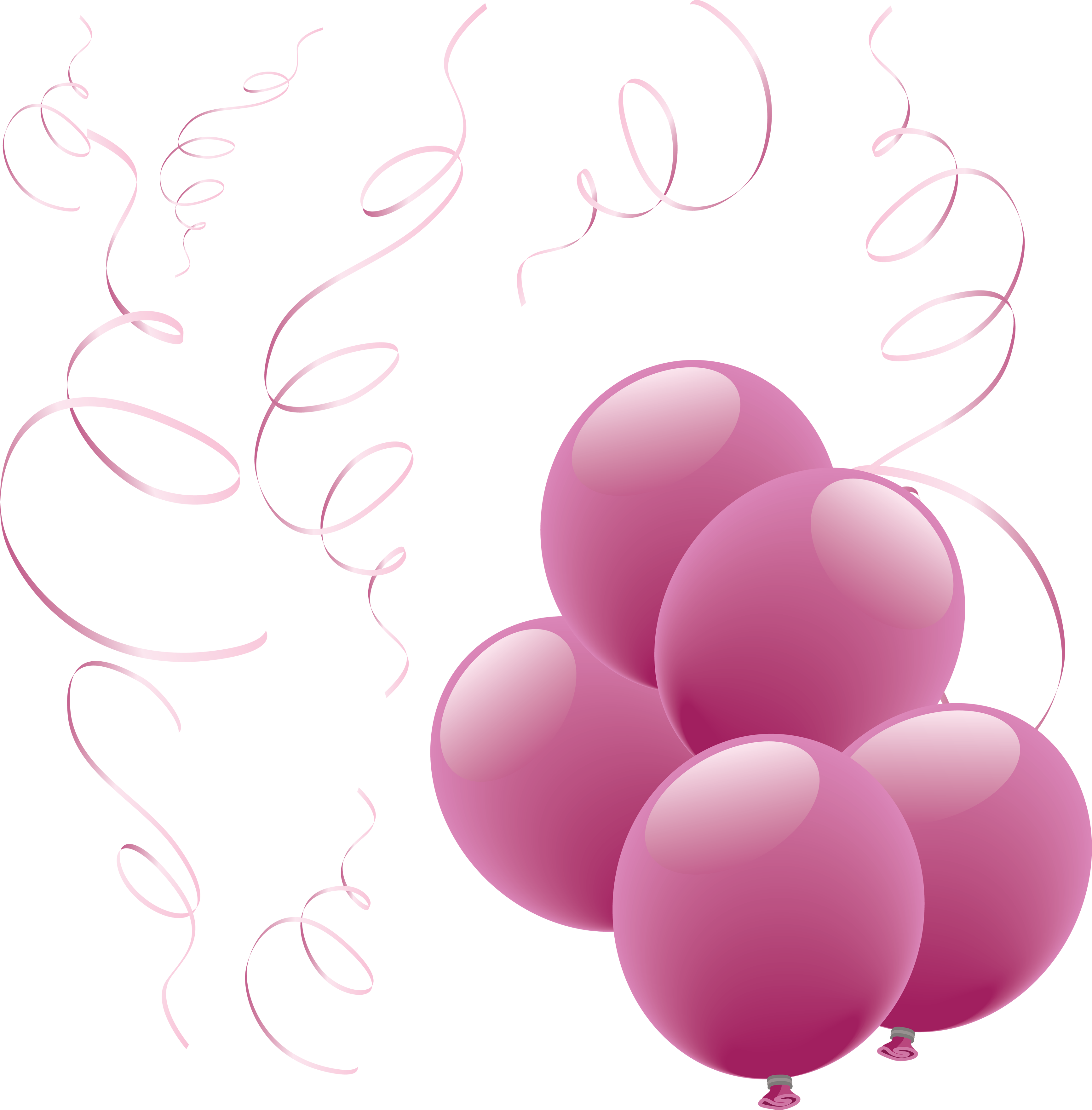 Purple balloons png.
