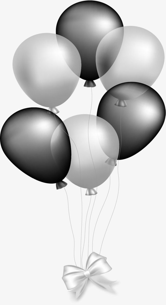 Silver Gray Balloon, Balloon Clipart, Vector Material