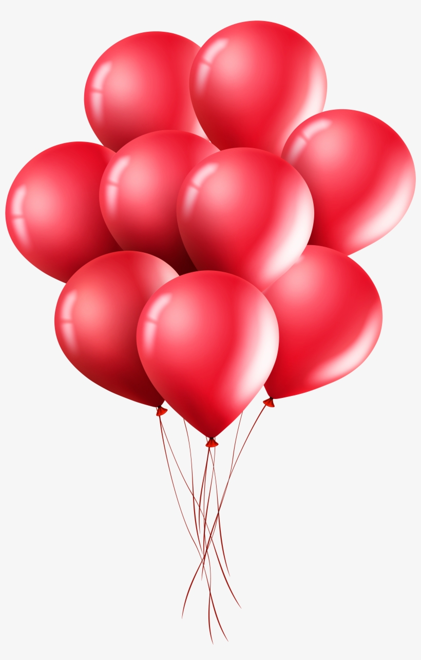 Clipart balloons red.