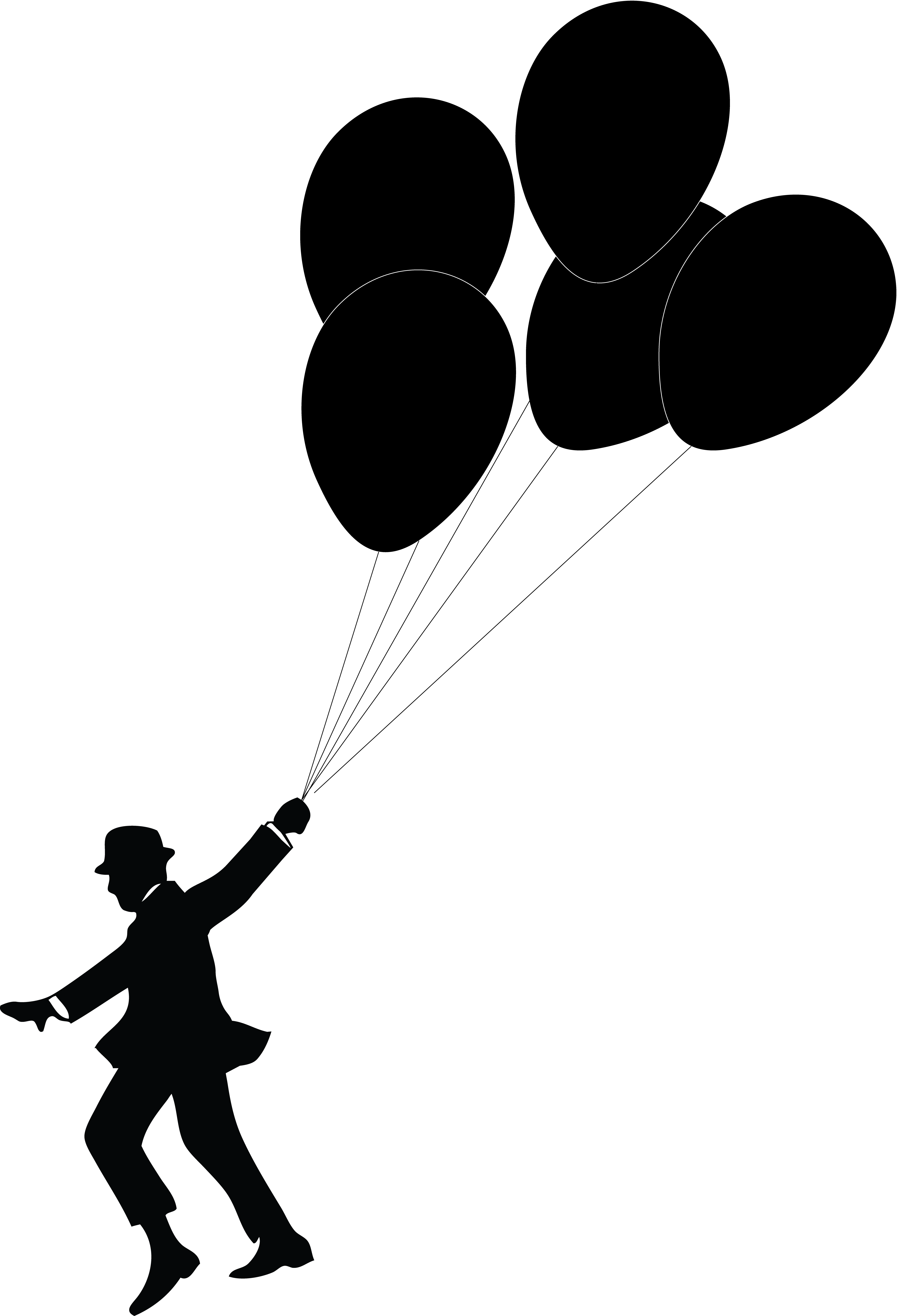 Balloon silhouette png clipart images gallery for free