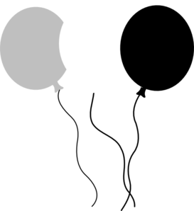 Balloon silhouette png.