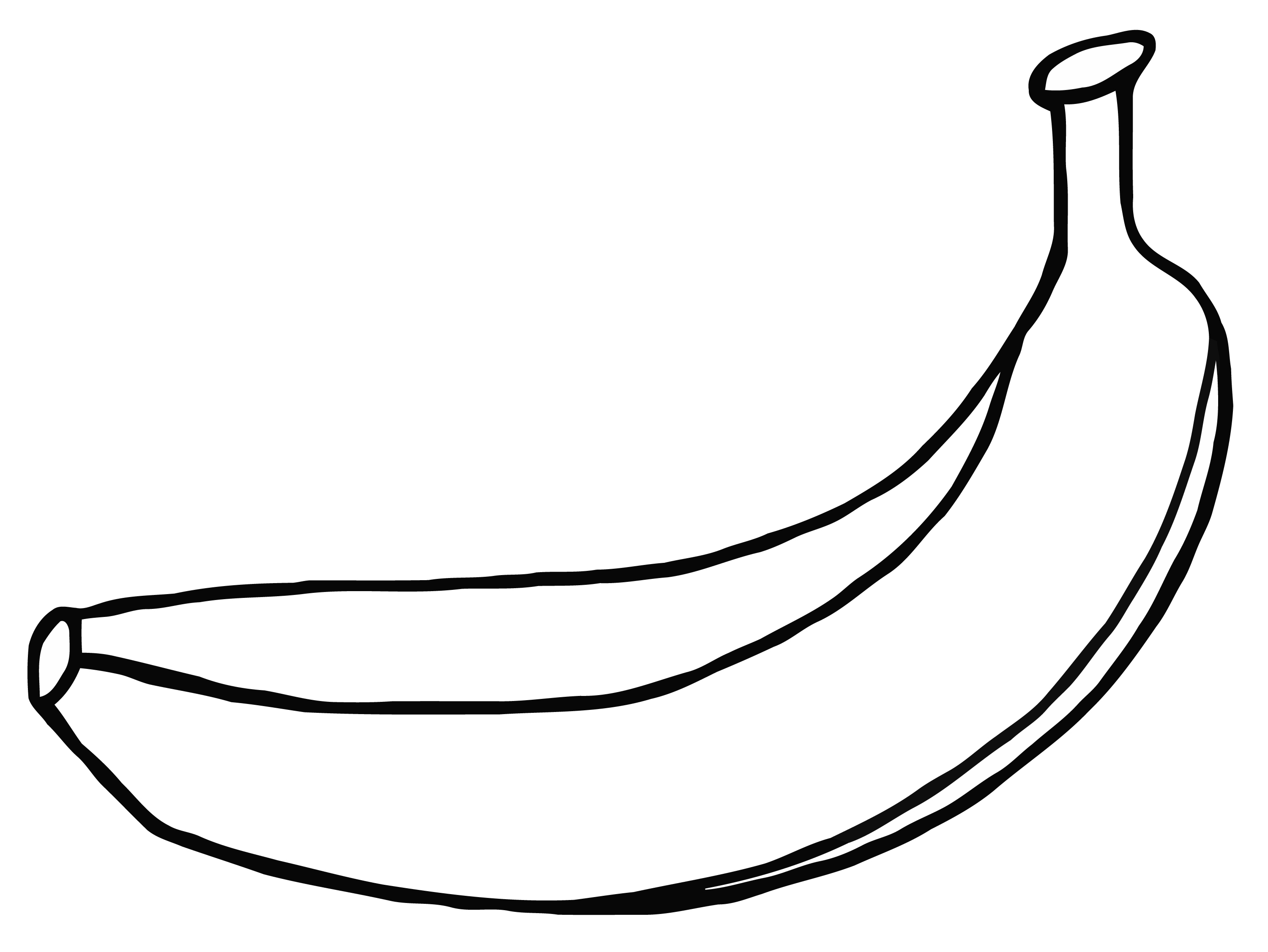 banana clipart drawing