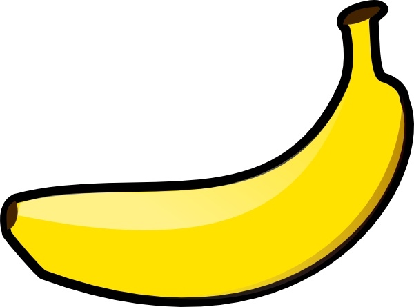 Banana clip art Free vector in Open office drawing svg