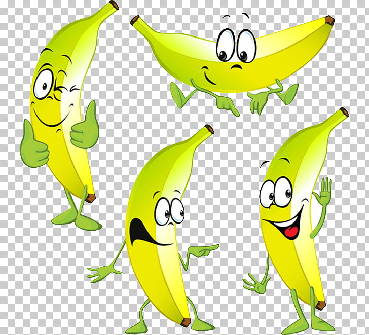 Banana cartoon stock.