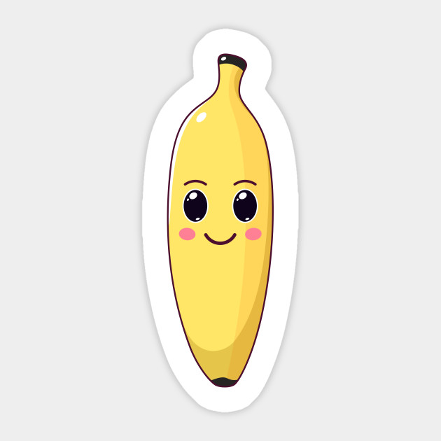 Cute Kawaii Banana, Cartoon Fruit