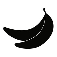 Banana Clipart silhouette