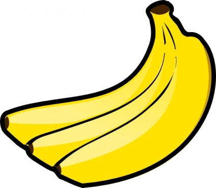 Bananas clip art free vector