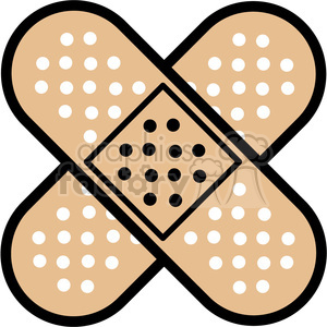 Double band aid icon clipart