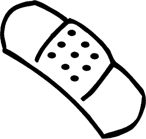 Free Band Aid Clipart Black And White, Download Free Clip