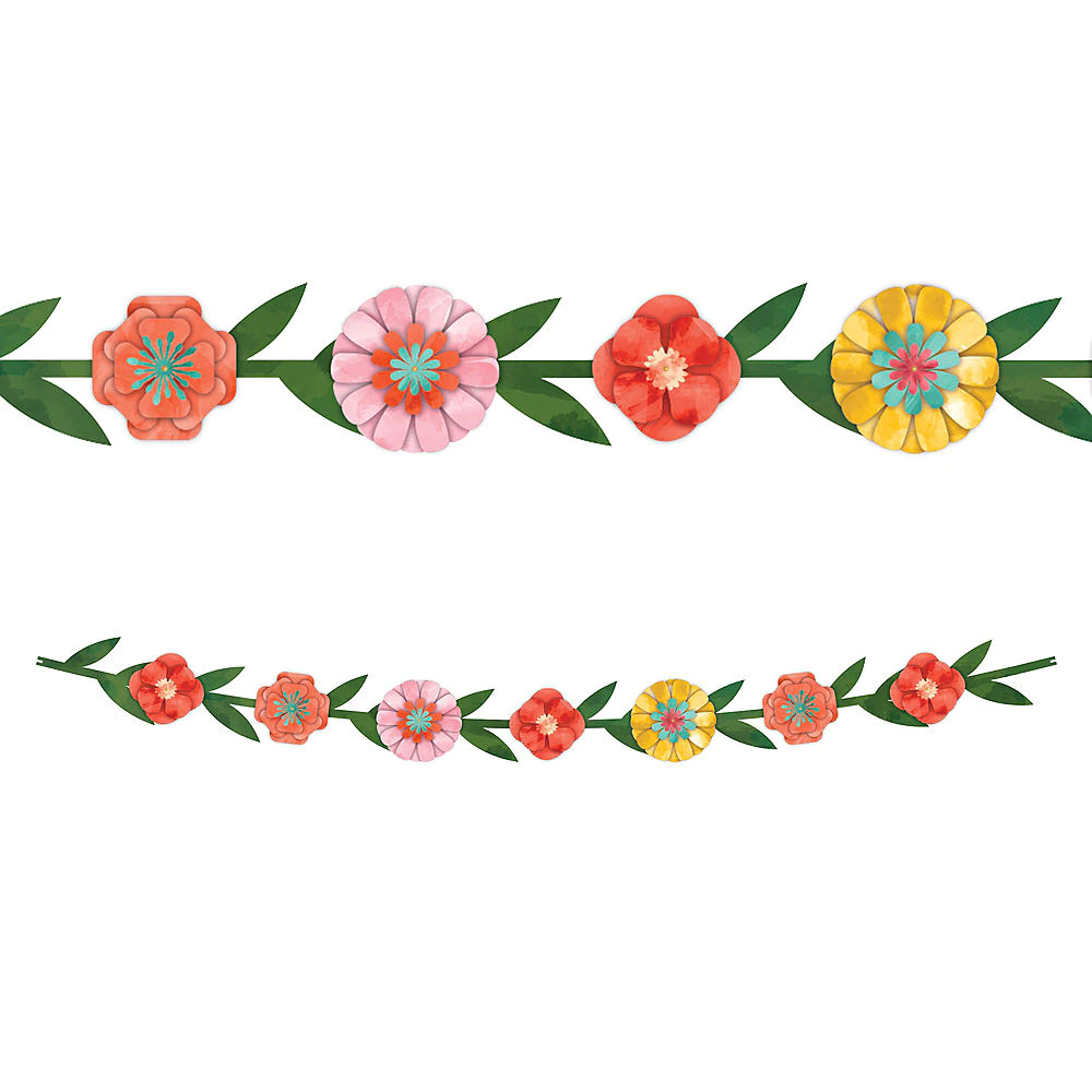 Bright floral banner.