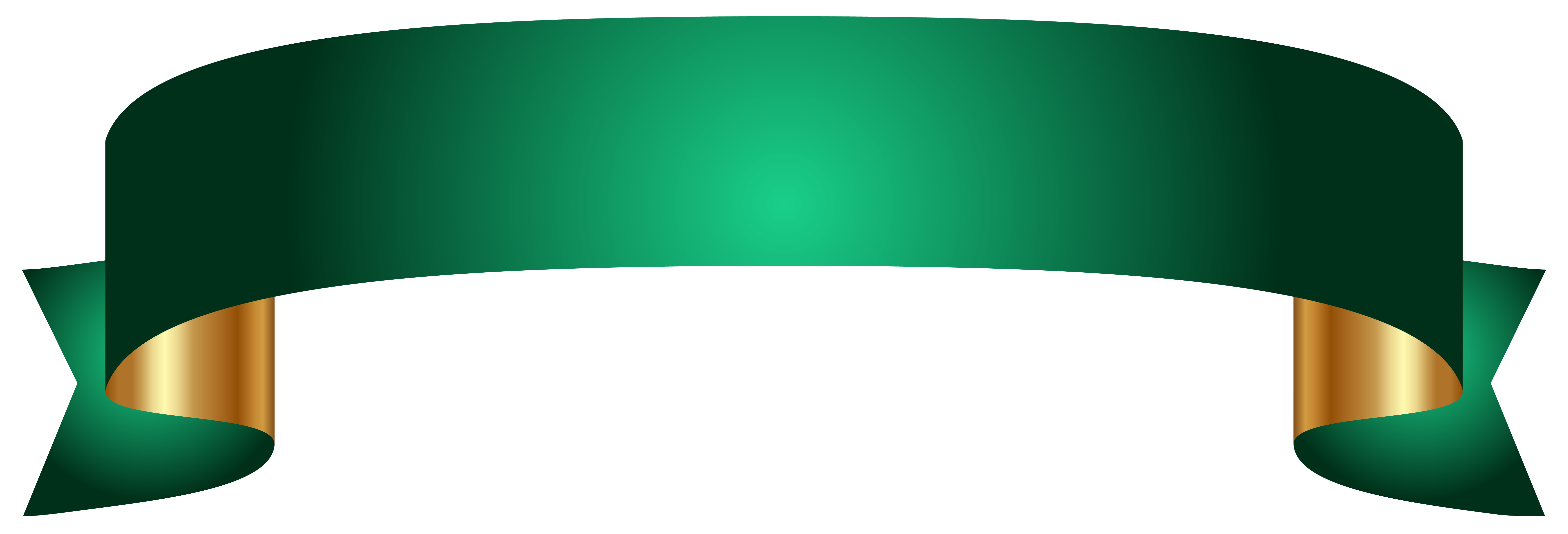 Green Banner Transparent PNG Clip Art Image