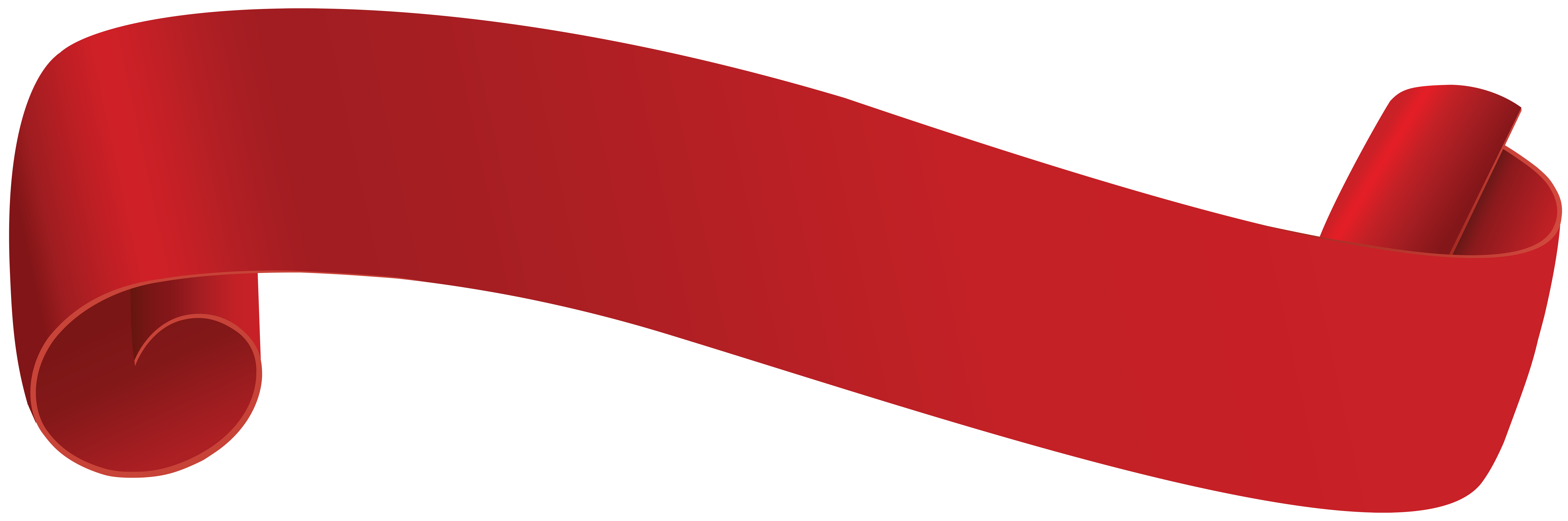 Red banner transparent.