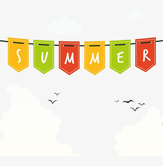 Summer banner clipart