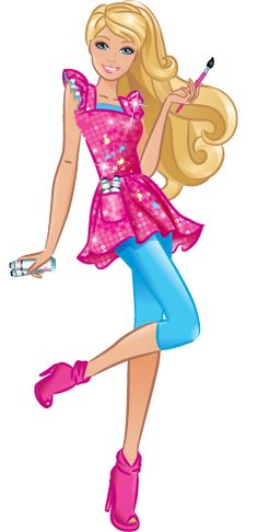 Barbie clipart cartoon.