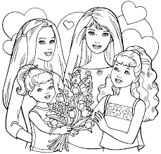 Image result for barbie coloring pages