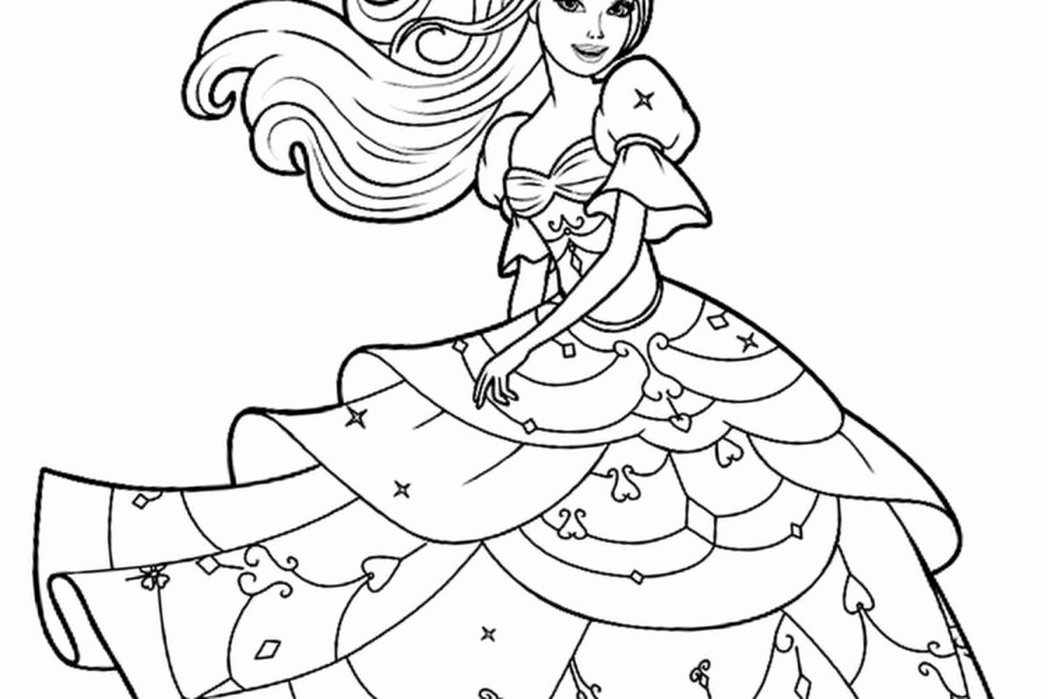 Barbie doll coloring pages Beautiful Barbie Clipart Coloring