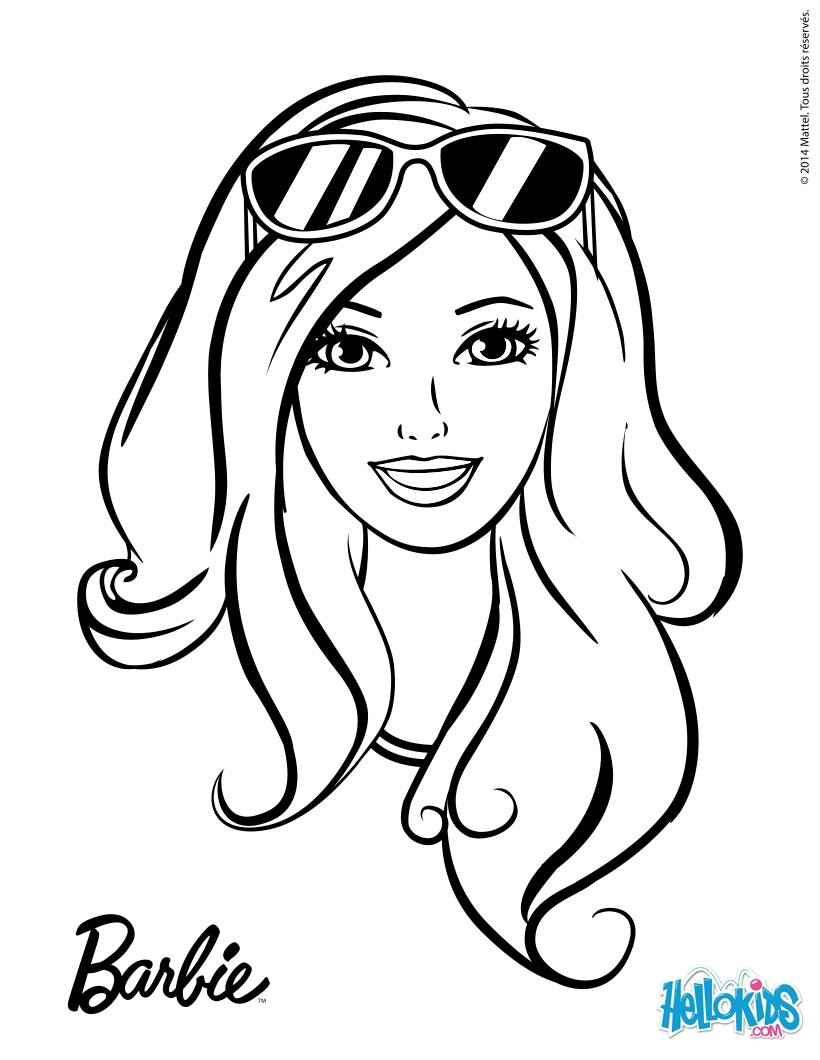 Barbie clipart drawing.