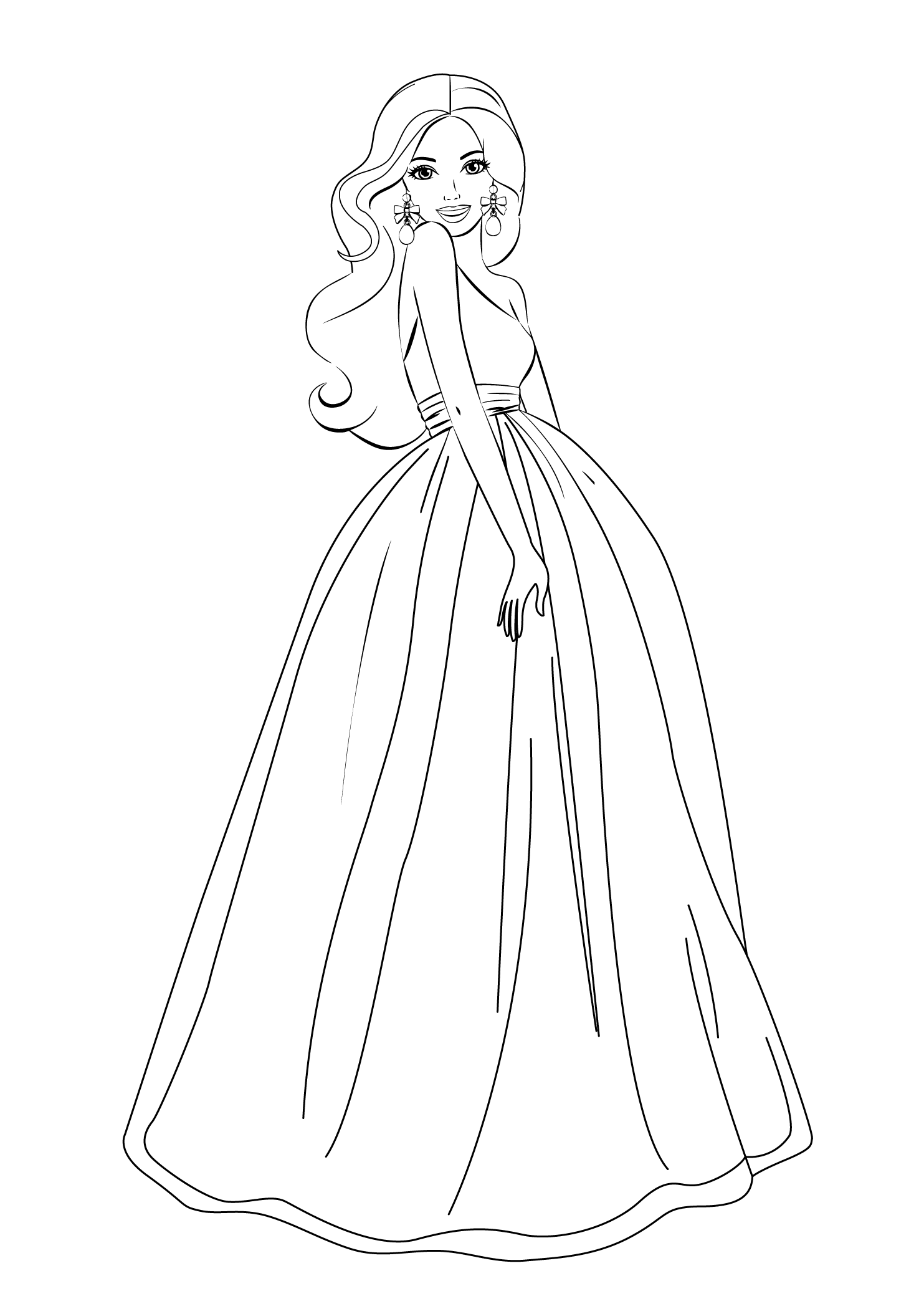 Barbie coloring pages for girls free printable