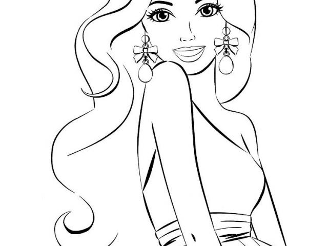 Barbie clipart easy.