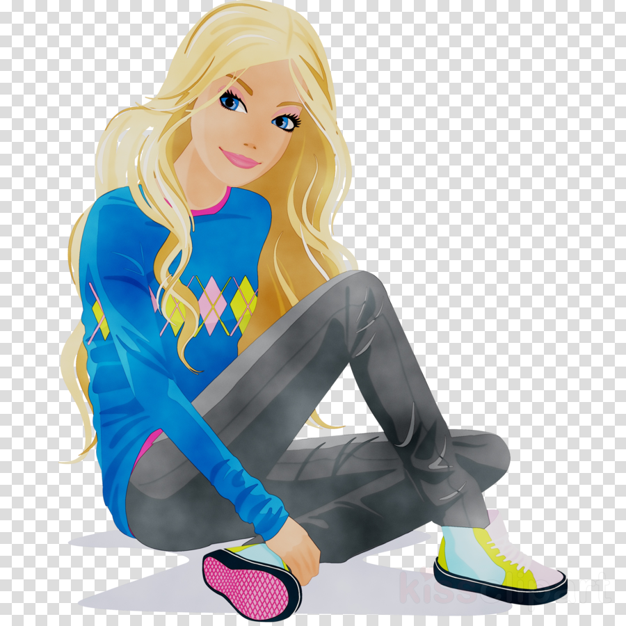 Barbie background clipart.