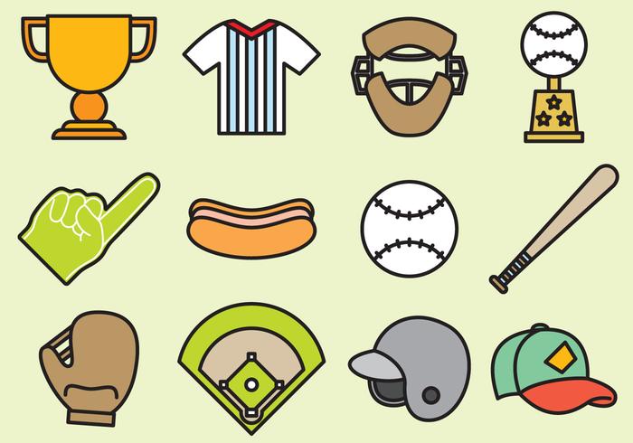 Cute Baseball Icons