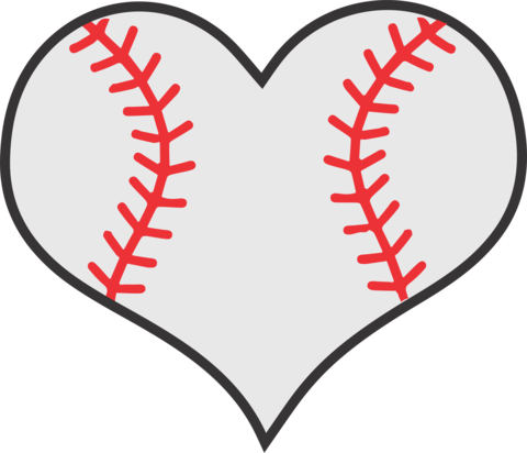 Heart baseball clipart clipart images gallery for free