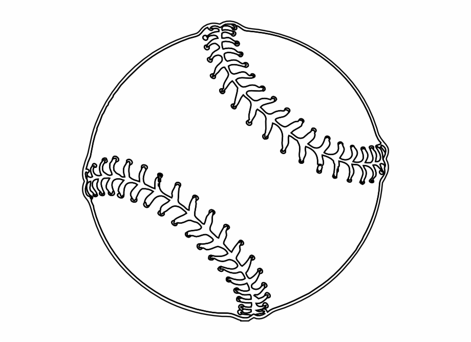 Baseball Clip Art Black And White, Transparent Png Download