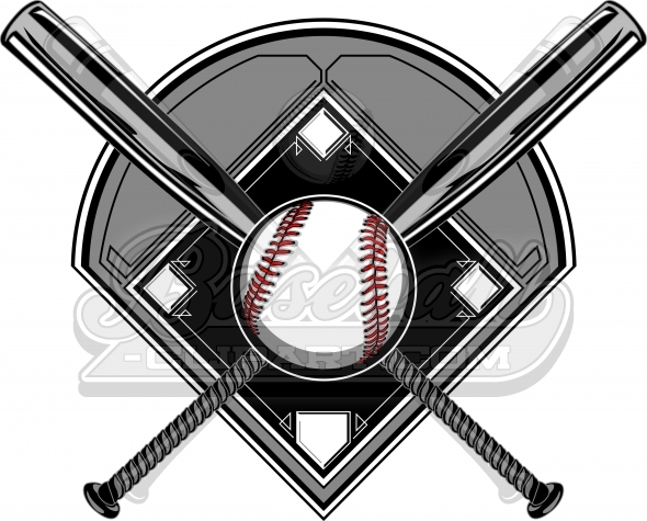 Baseball Diamond Clipart Logo