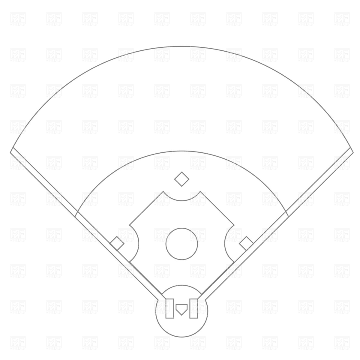 Free Blank Baseball Diamond, Download Free Clip Art, Free