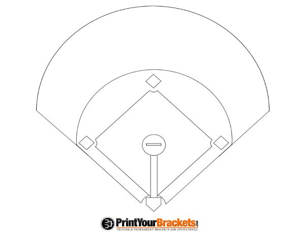 Printable Baseball Diamond Diagram