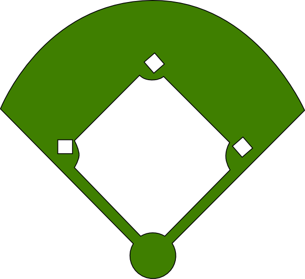 Clipart diamond baseball.