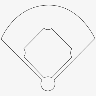 Baseball diamond template.