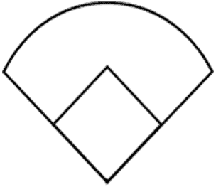 baseball diamond clipart printable
