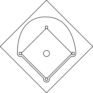 Baseball Diamond Clipart Image
