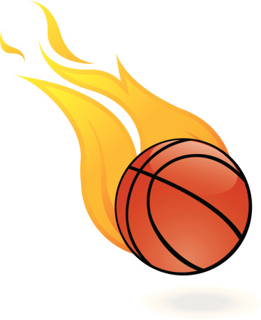 11 flaming basketball.