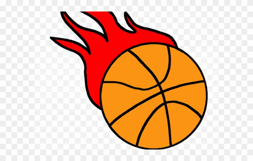 Basketball clipart flame.