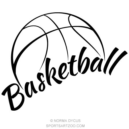 Download Free png Half Basketball Clipart