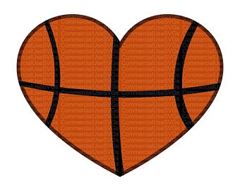 Heart shaped basketball.