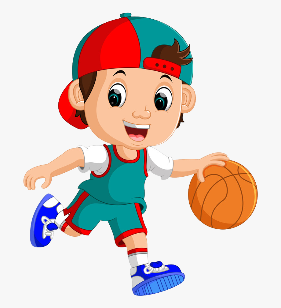 Basketball boy cliparts.