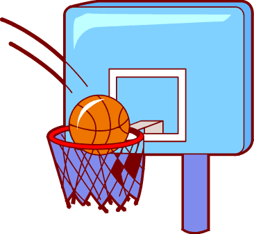 Moving basketball clipart.