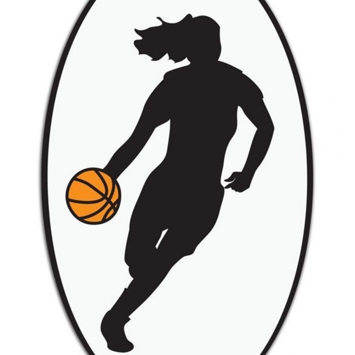 Basketball silhouette vector.