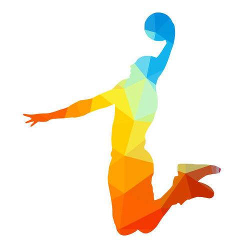 basketball player clipart color