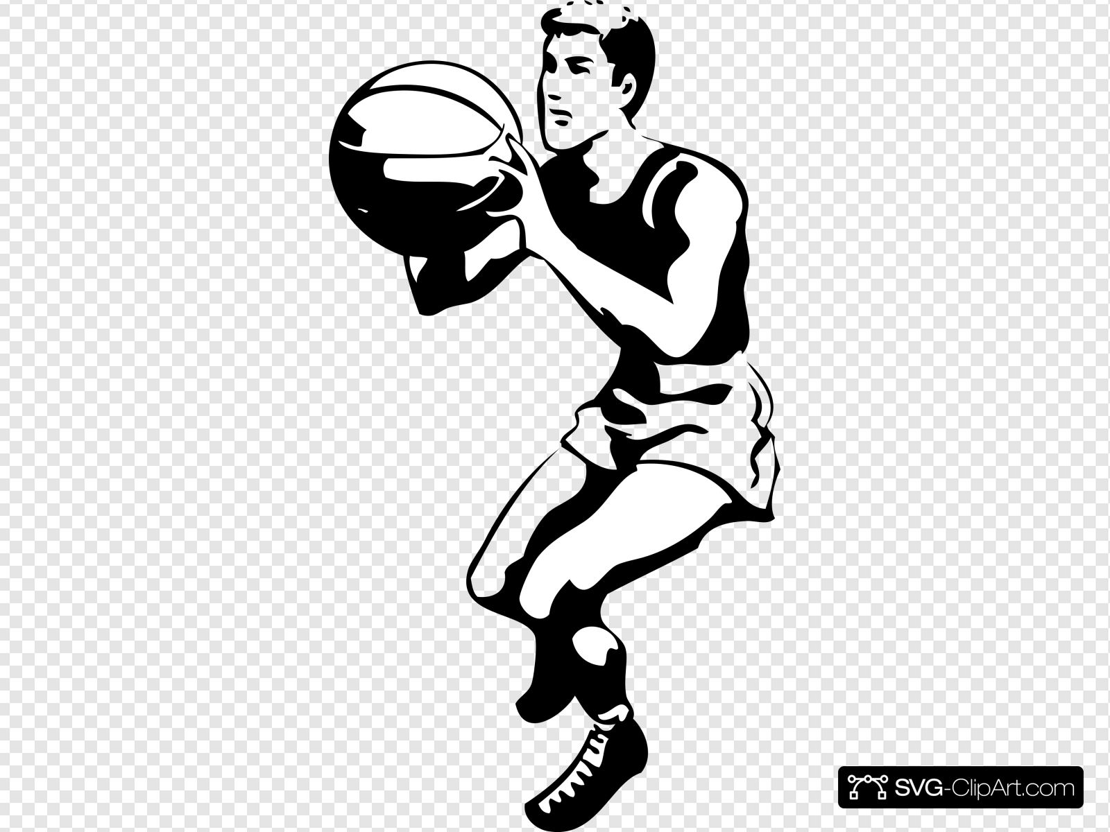Basketball player clip.