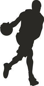 Silhouette of basketball crossovers