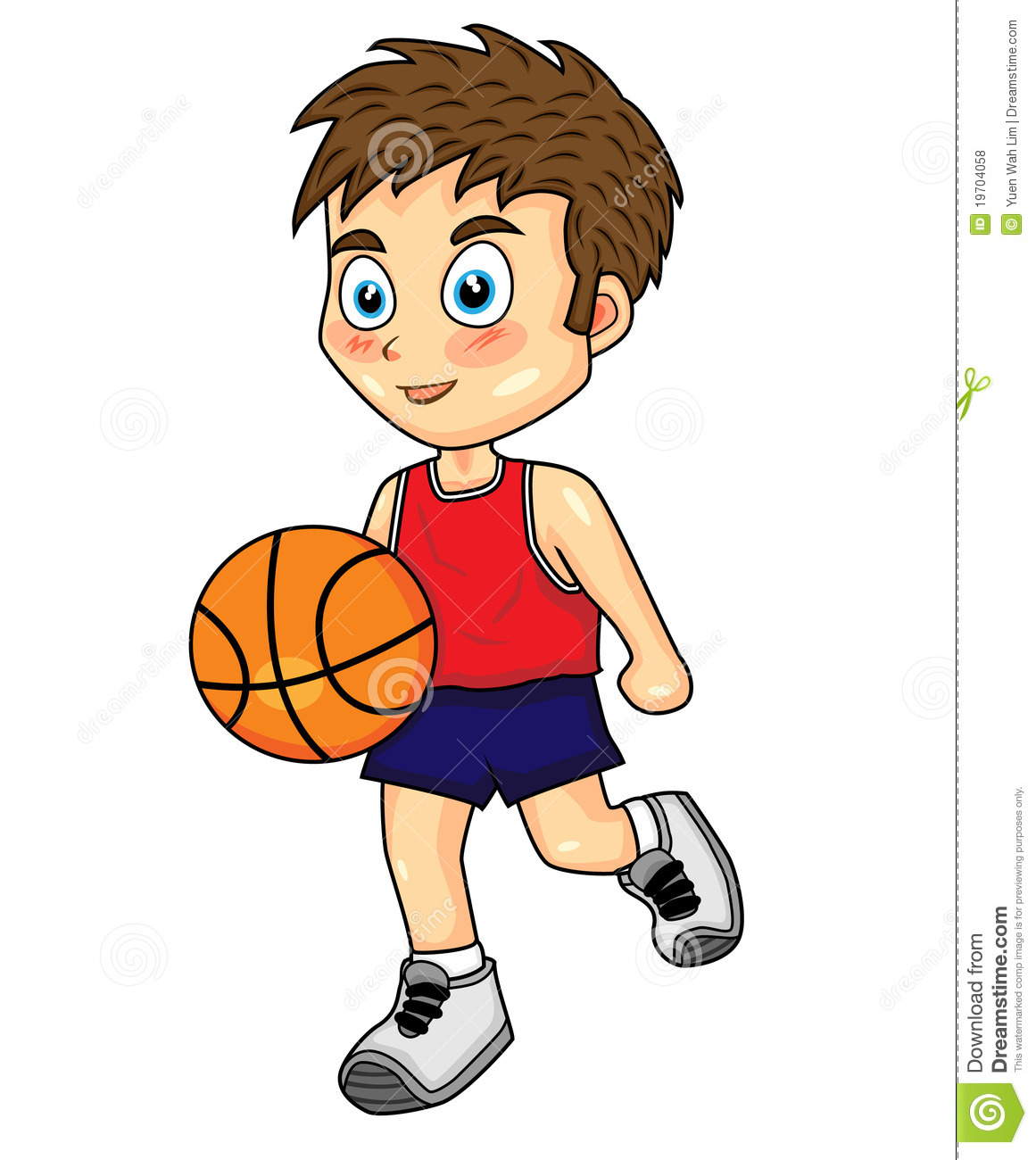 Girl playing basketball.